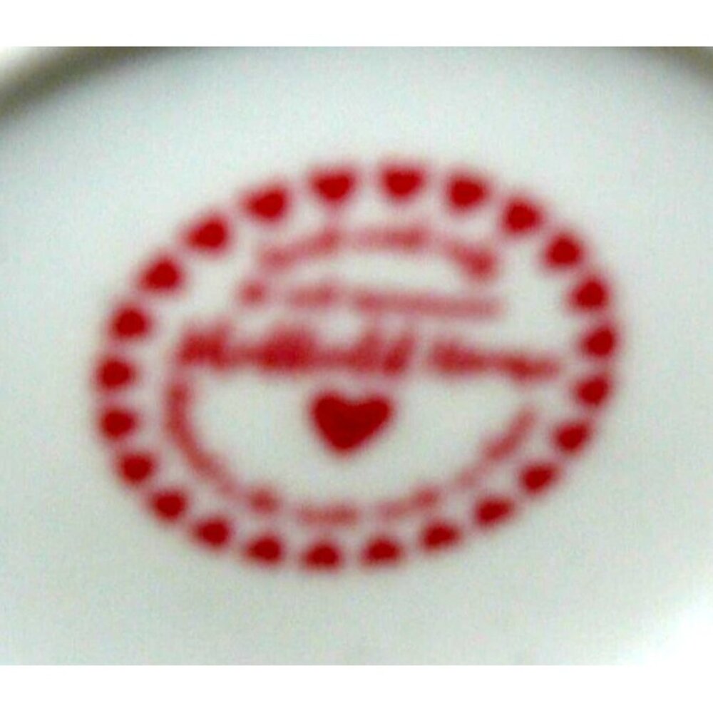 Ladybug Butterfly Ceramic Mug Cup Red Interior Gold Accts 18 fl oz Sheffield Hom - Picture 5 of 5